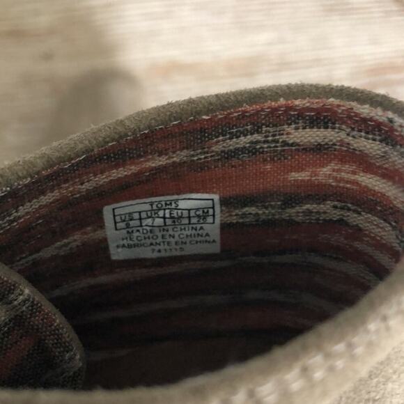 TOMS Women’s Desert Wedge Suede Taupe Lace Up Booties - Picture 9 of 11